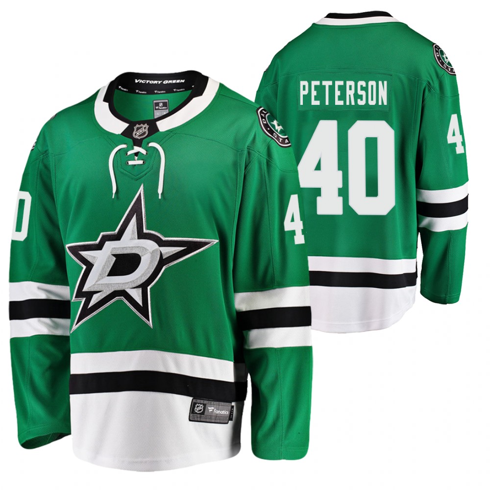 Stars Jacob Peterson Jersey Home Green Player Men