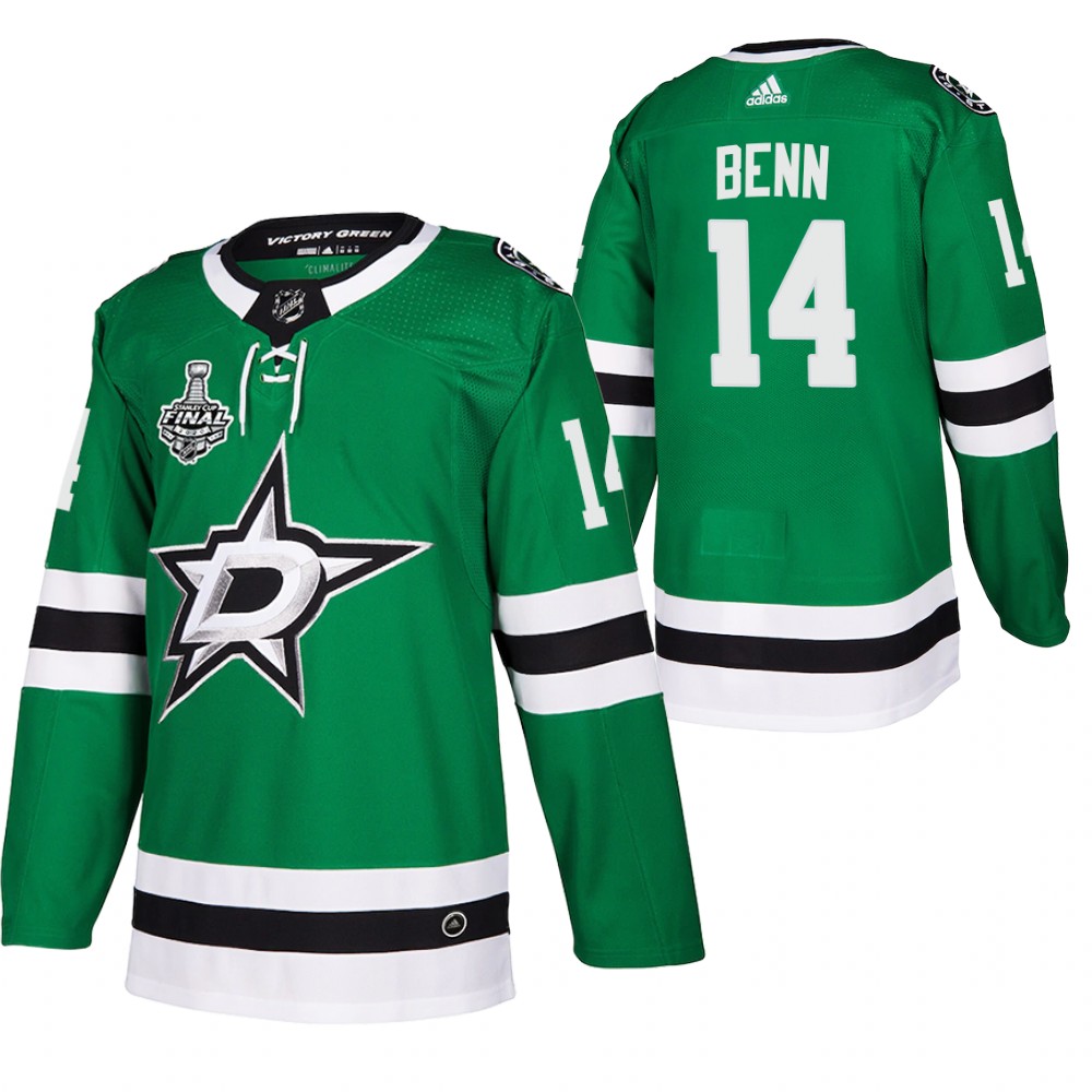 Stars Jamie Benn Green 2020 Stanley Cup Final Bound Home Authentic Jersey