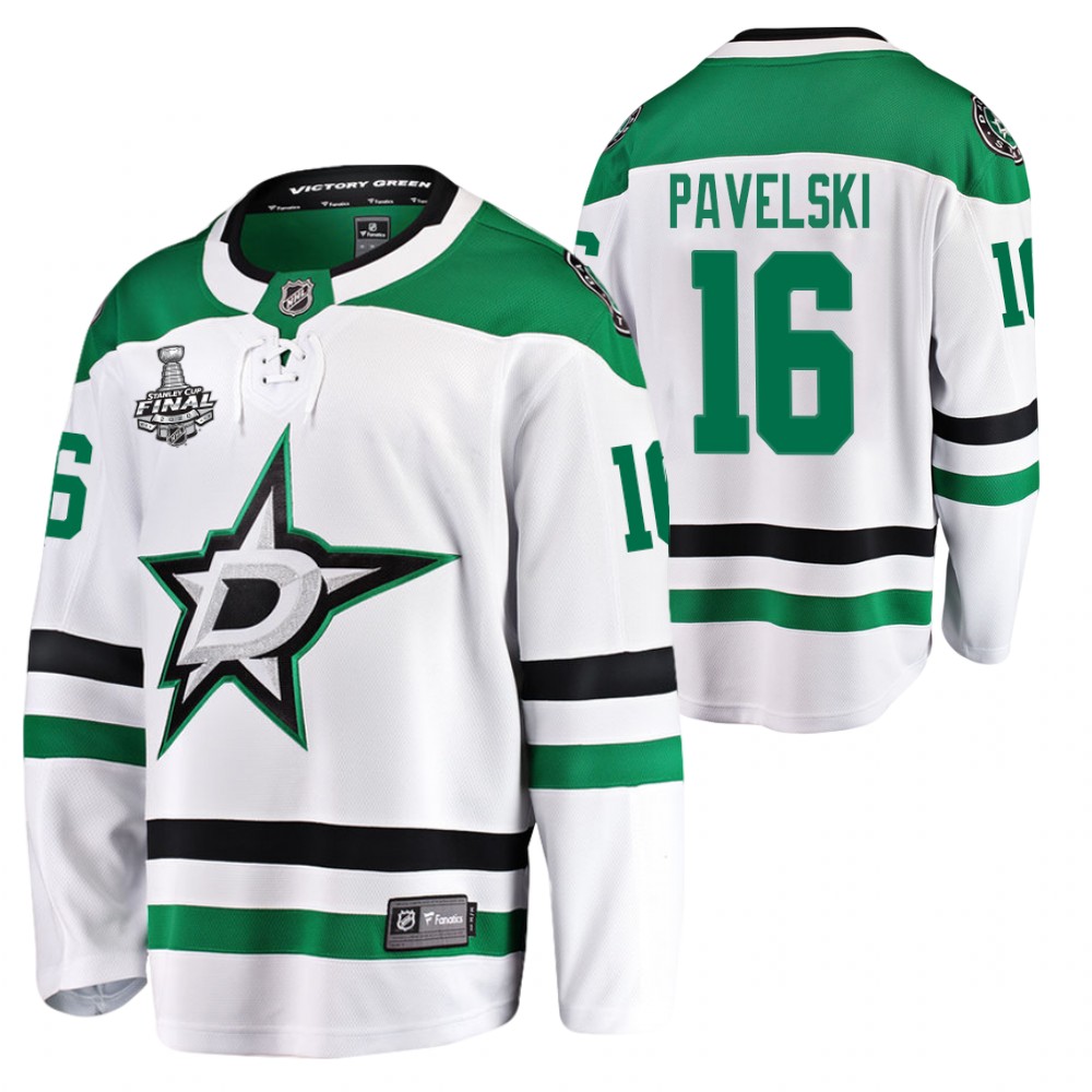 Stars Joe Pavelski White 2020 Stanley Cup Final Bound Away Player Jersey