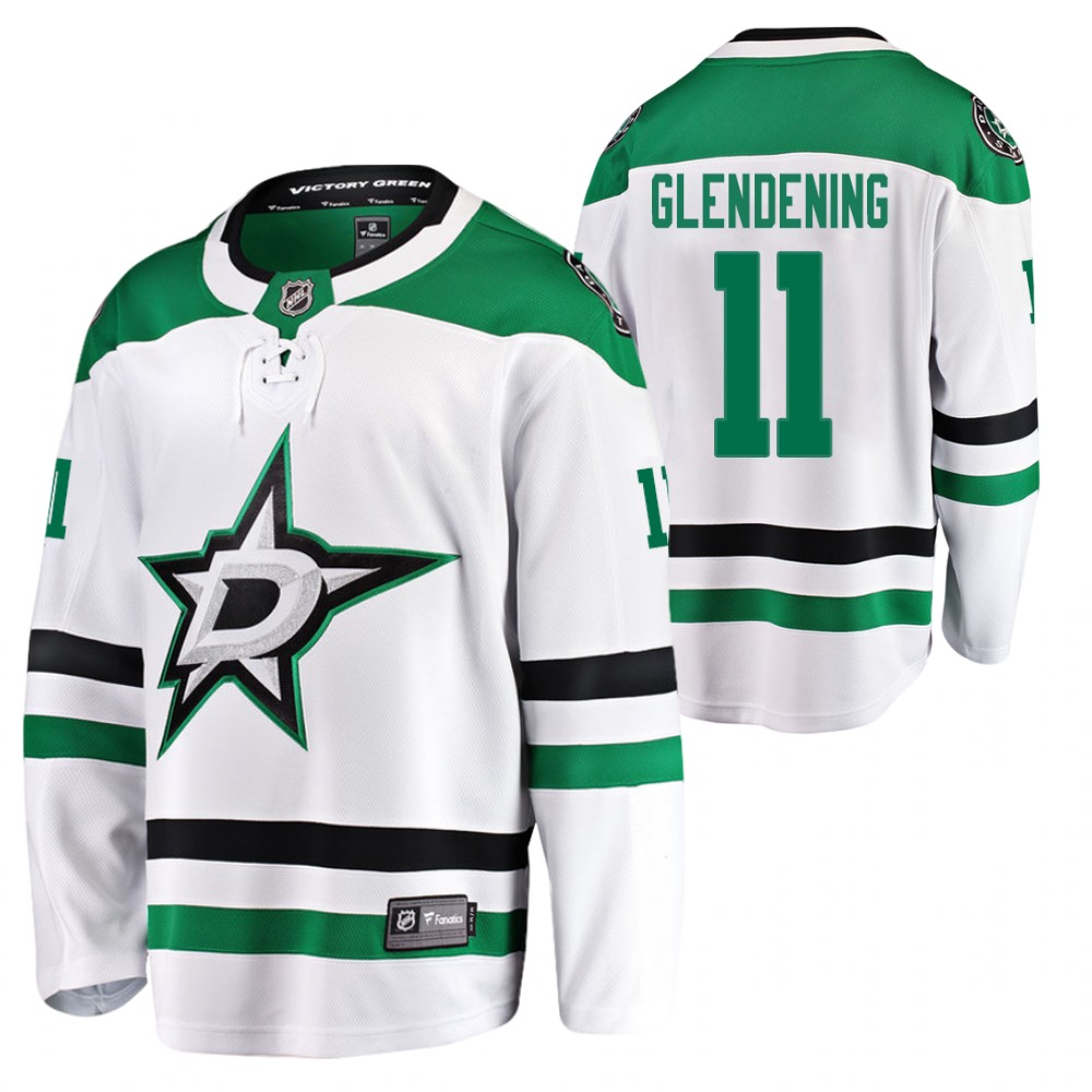 Stars Luke Glendening Jersey Away White Player Men