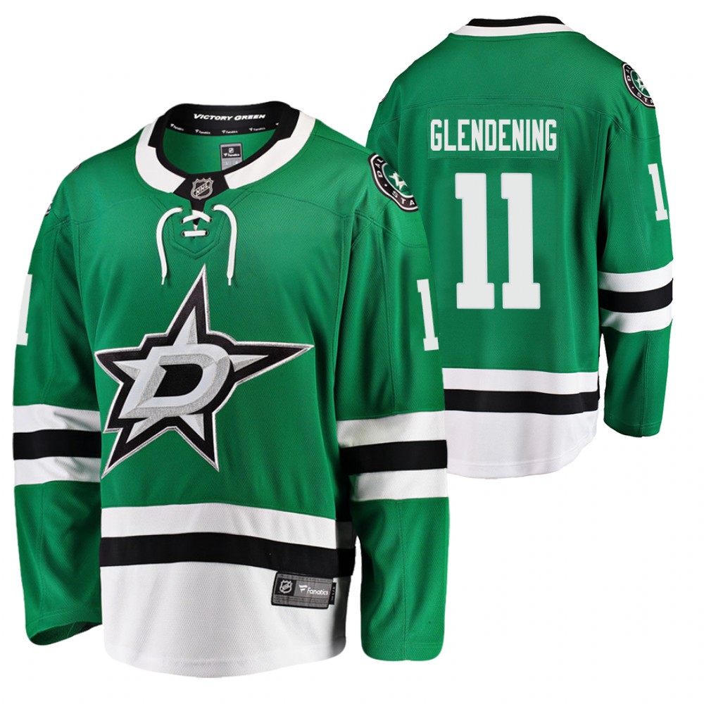 Stars Luke Glendening Jersey Home Green Player Men
