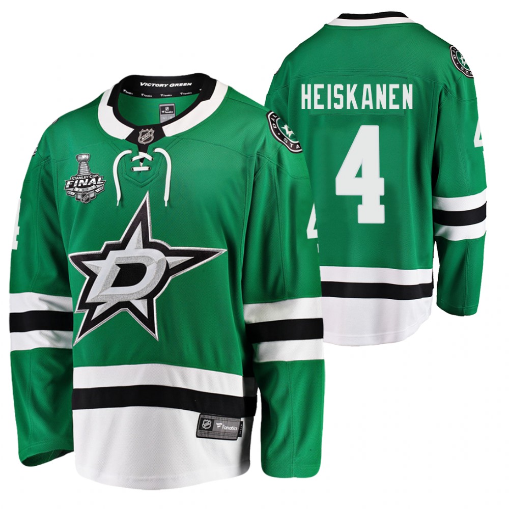 Stars Miro Heiskanen Green 2020 Stanley Cup Final Bound Home Player Jersey