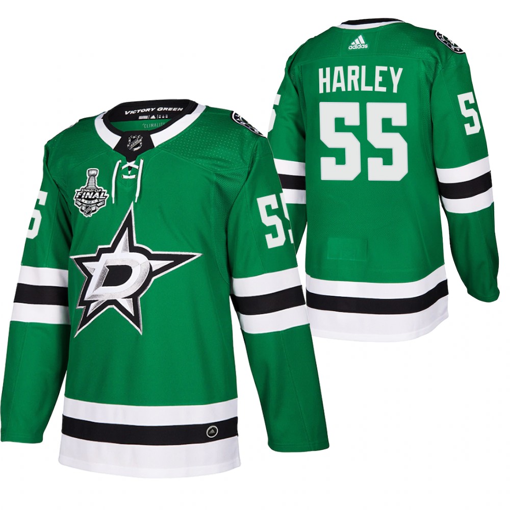 Stars Thomas Harley Green 2020 Stanley Cup Final Bound Home Authentic Jersey