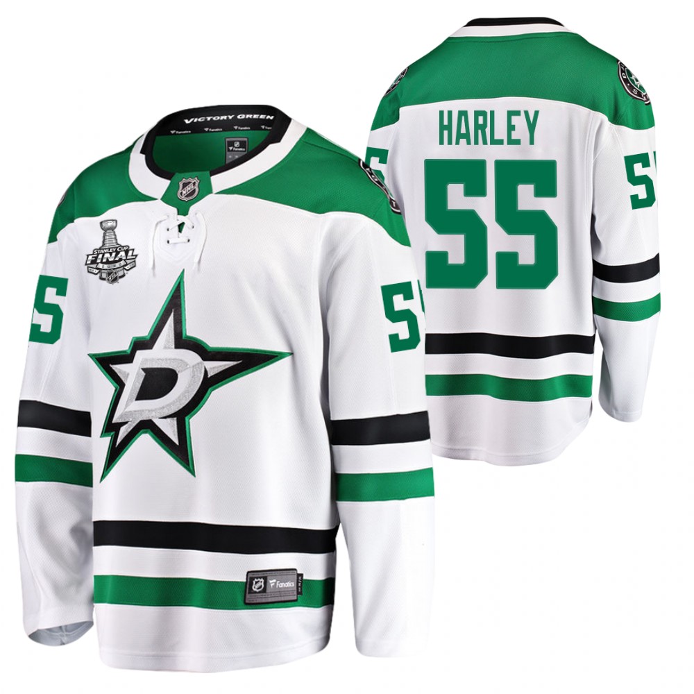Stars Thomas Harley White 2020 Stanley Cup Final Bound Away Player Jersey