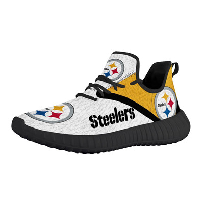 Steelers Mesh Knit Sneakers White