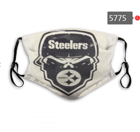 Steelers Skull Mask with PM2.5 Filter Double Protection  (5)