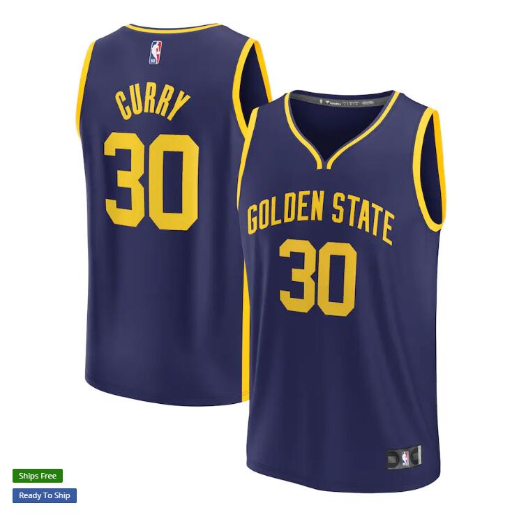 Stephen Curry Golden State Warriors Fanatics Branded 202223 Fast Break Replica Player Jersey