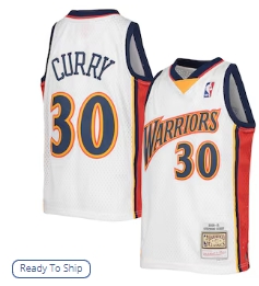 Stephen Curry Golden State Warriors Mitchell & Ness Youth 2009-10 Hardwood Classics Swingman Jersey - White