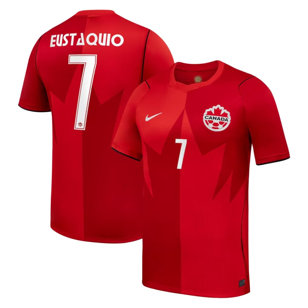 Stephen Eustáquio Canada Soccer Nike 2026 Domicile Stadium  Replica Maillot - Rouge