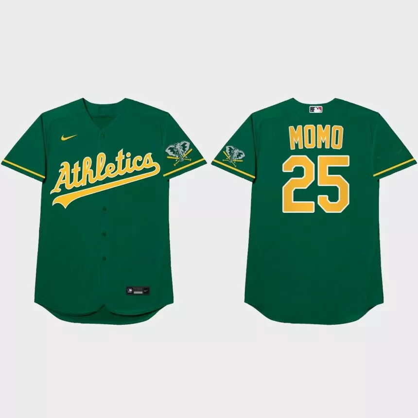 Stephen Piscotty 2021 Players’ Weekend Momo Nickname Jersey – Green