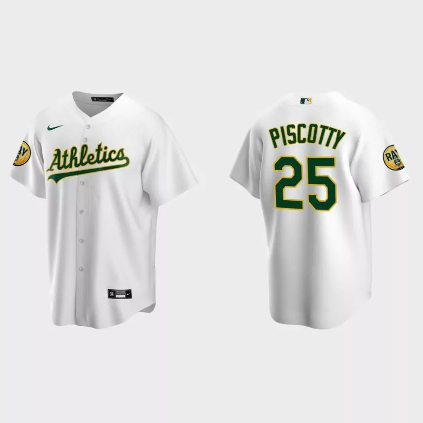 Stephen Piscotty Oakland Athletics 2022 Ray Fosse Patch Replica Jersey – White