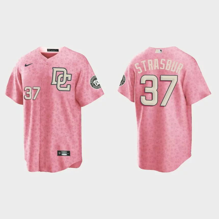 Stephen Strasburg Washington Nationals City Connect Special Edition jersey – Pink