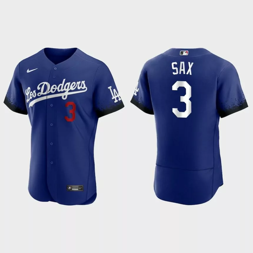 Steve Sax Los Angeles Dodgers 2021 City Connect Authentic Jersey – Royal