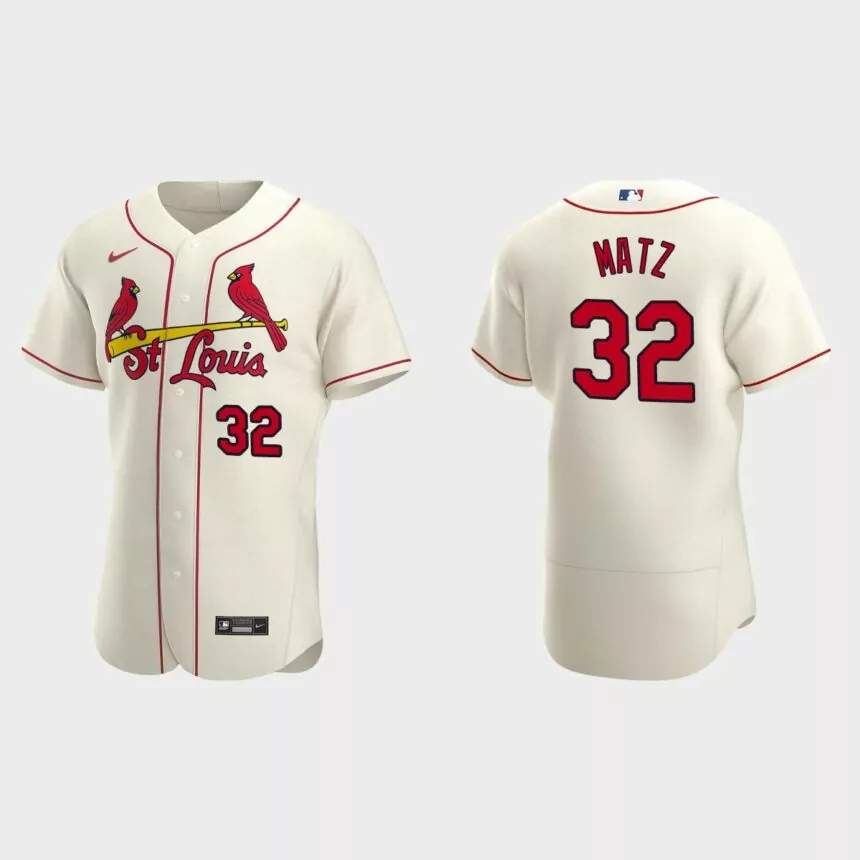Steven Matz St. Louis Cardinals Authentic Alternate Jersey – Cream