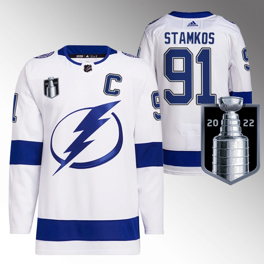 Steven Stamkos Tampa Bay Lightning White 2022 Eastern Conference Champs Authentic Jersey