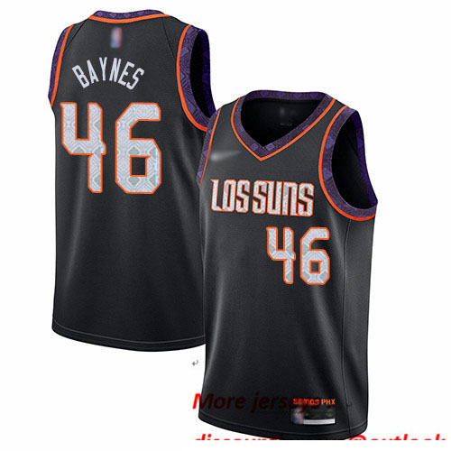 Suns #46 Aron Baynes Black Basketball Swingman City Edition 2019 20 Jersey