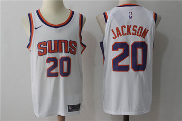 Suns 20 Josh Jackson White Nike Jersey