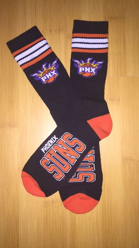 Suns Team Logo Black NBA Socks
