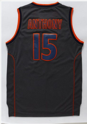 Syracuse Orange #15 Carmelo Anthony Black Basketball Stitched NCAA Jersey