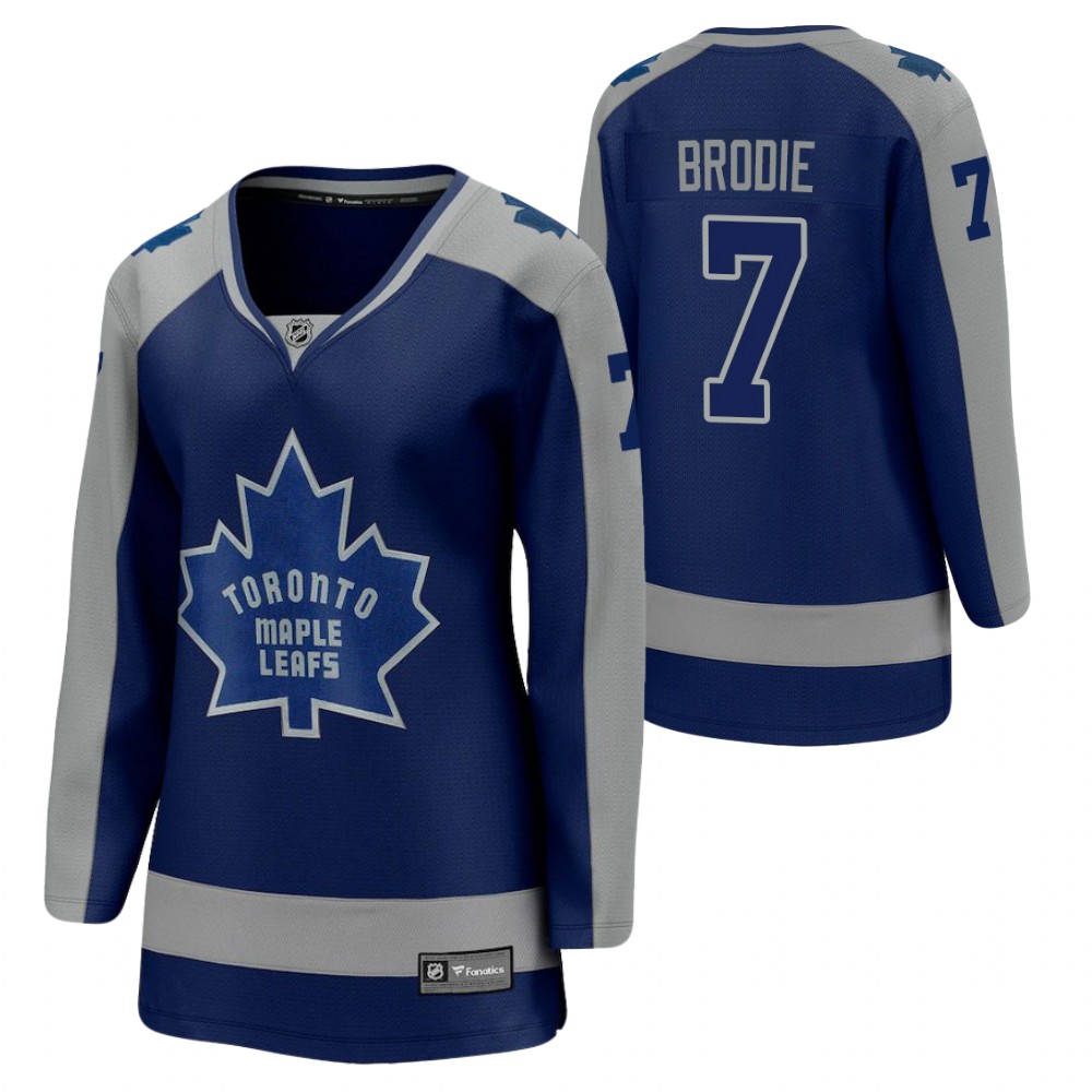 T.J. Brodie Toronto Maple Leafs Reverse Retro Royal Women's Jersey Special Edition
