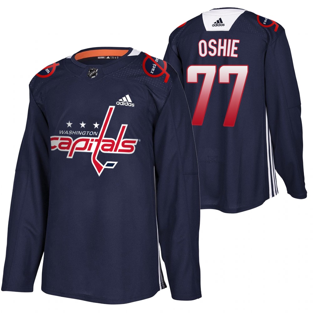 T.J. Oshie Capitals BLM special navy jerseys End Racism Patch