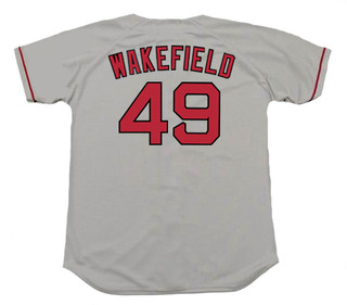 TIM WAKEFIELD Boston Red Sox 2004 Majestic Throwback Away Baseball Jersey
