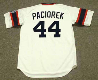 TOM PACIOREK Chicago White Sox 1985 Home Majestic Throwback Baseball Jersey