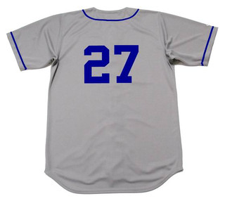 TOMMY LASORDA Brooklyn Dodgers 1955 Majestic Cooperstown Away Baseball Jersey