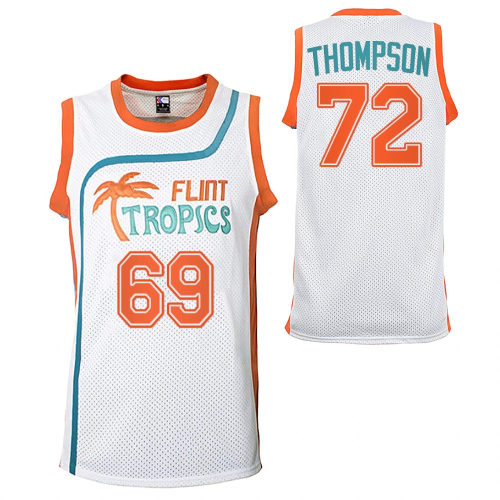 Tage Thompson Sabres Flint Tropics Basketball Jersey White Semi-Pro