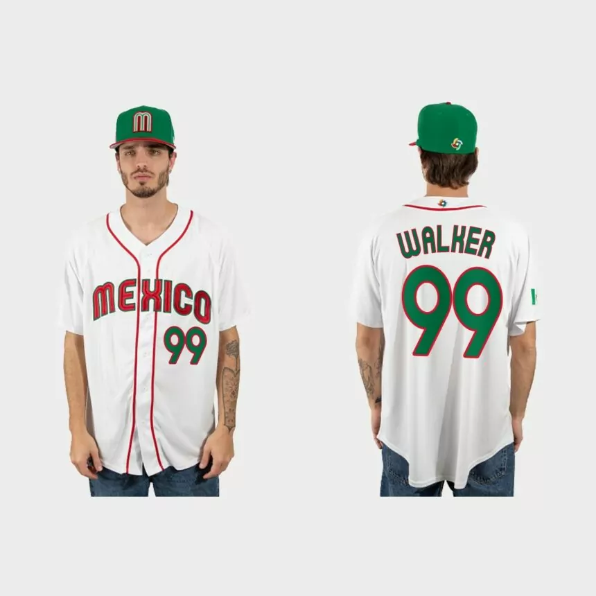 Taijuan Walker Mexico Baseball 2023 World Baseball Classic Jersey – White