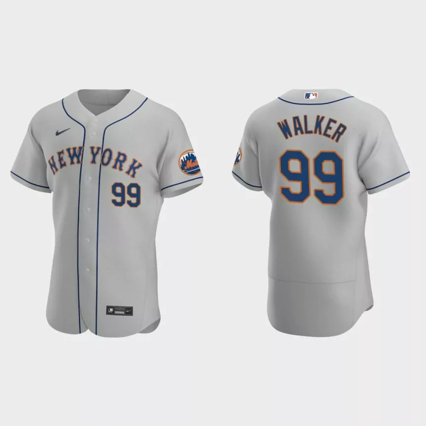 Taijuan Walker New York Mets Authentic Road Jersey – Gray