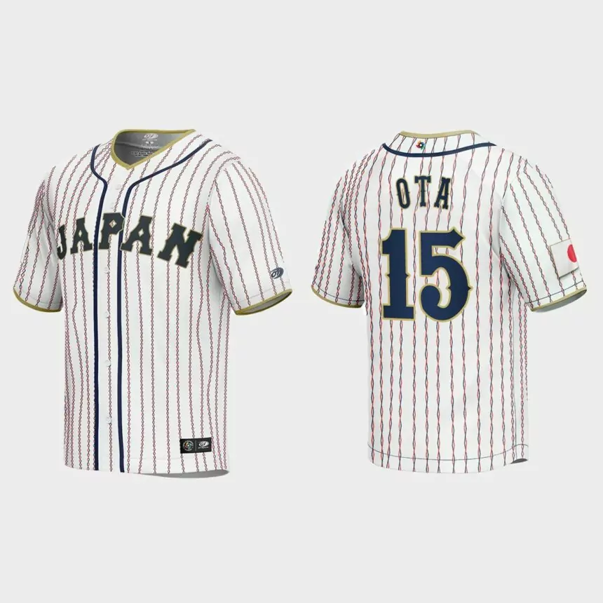 Taisei Ota Japan Baseball 2023 World Baseball Classic Jersey – White