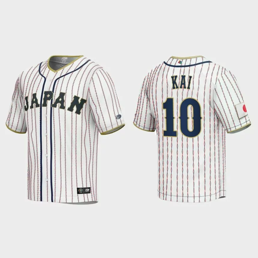Takuya Kai Japan Baseball 2023 World Baseball Classic Jersey – White