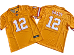 Tampa Bay Buccaneers #12 Tom Brady Orange Throwback Vapor F.U.S.E. Limited Jersey