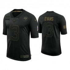 Tampa Bay Buccaneers #13 Mike Evans Black 2020 Salute to Service Limited Jersey