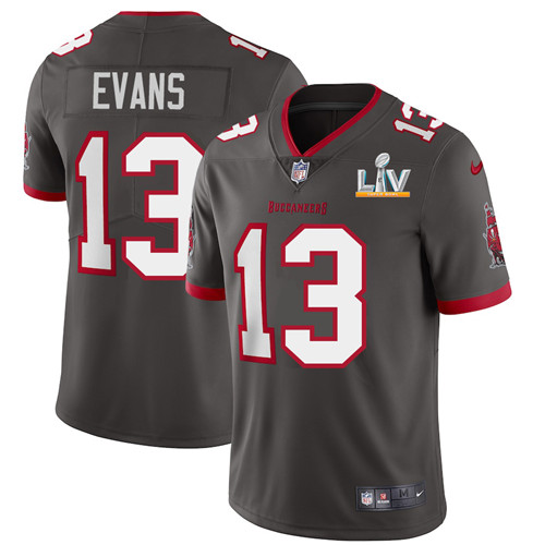 Tampa Bay Buccaneers #13 Mike Evans Youth Super Bowl LV Bound Nike Pewter Alternate Vapor Limited Jersey