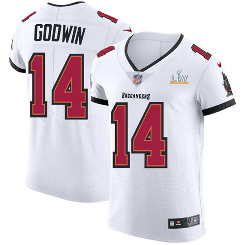 Tampa Bay Buccaneers #14 Chris Godwin Men's Super Bowl LV Bound Nike White Vapor Elite Jersey