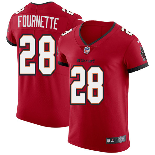 Tampa Bay Buccaneers #28 Leonard Fournette Men's Nike Red Vapor Elite Jersey