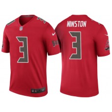 Tampa Bay Buccaneers #3 Jameis Winston Red Color Rush Legend Jersey