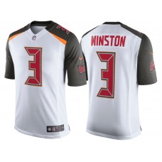 Tampa Bay Buccaneers #3 Jameis Winston White Speed Machine Limited Player Jersey