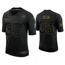 Tampa Bay Buccaneers #35 Jamel Dean Black 2020 Salute to Service Limited Jersey