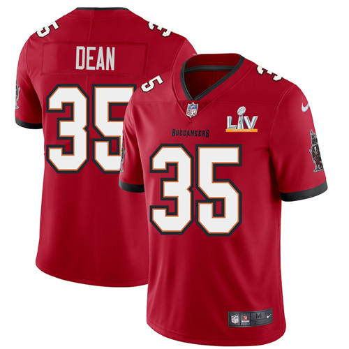 Tampa Bay Buccaneers #35 Jamel Dean Youth Super Bowl LV Bound Nike Red Vapor Limited Jersey