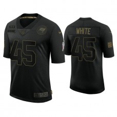 Tampa Bay Buccaneers #45 Devin White Black 2020 Salute to Service Limited Jersey