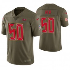 Tampa Bay Buccaneers #50 Vita Vea Olive Salute to Service Limited Jersey