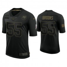 Tampa Bay Buccaneers #55 Derrick Brooks Black 2020 Salute to Service Limited Jersey