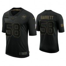 Tampa Bay Buccaneers #58 Shaquil Barrett Black 2020 Salute to Service Limited Jersey