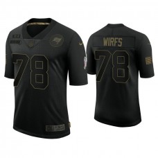 Tampa Bay Buccaneers #78 Tristan Wirfs Black 2020 Salute to Service Limited Jersey