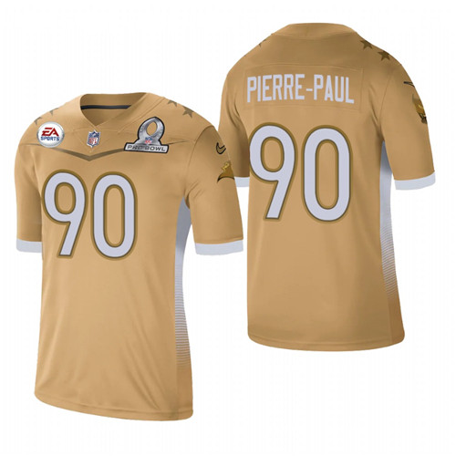 Tampa Bay Buccaneers #90 Jason Pierre-Paul 2021 NFC Pro Bowl Game Gold NFL Jersey