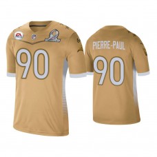 Tampa Bay Buccaneers #90 Jason Pierre-Paul Gold 2021 NFC Pro Bowl Game Jersey