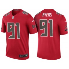 Tampa Bay Buccaneers #91 Robert Ayers Red Color Rush Legend Jersey